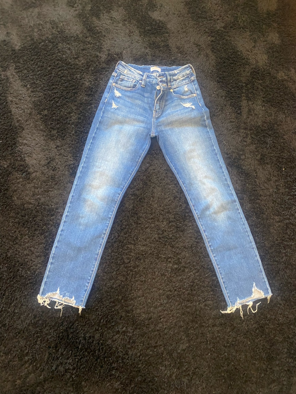 KanCan Distressed Medium Blue Skinny Jeans